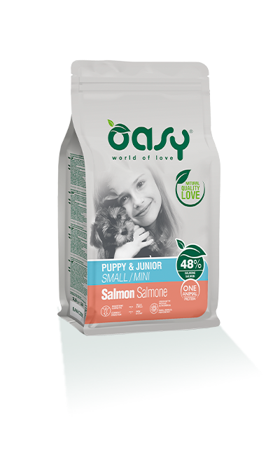 Oasy Puppy&Junior one Protein Mini Salmone 2,5 Kg