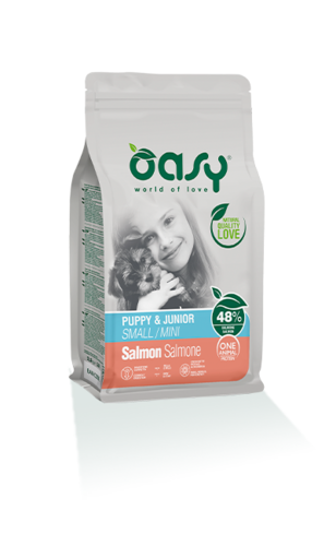 Oasy Puppy&Junior one Protein Mini Salmone 2,5 Kg
