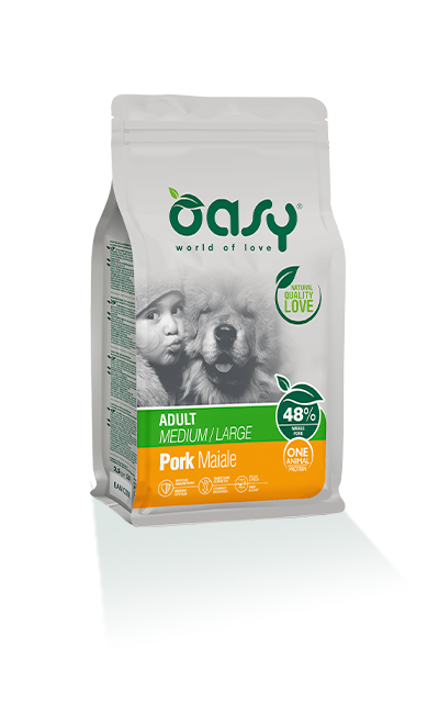Oasy Adult one Protein Medium & Large Maiale 2,5 Kg