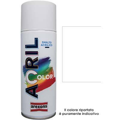 Vernice Acrilica Arexon Spray 400 ml Bianco Lucido Ral 9010