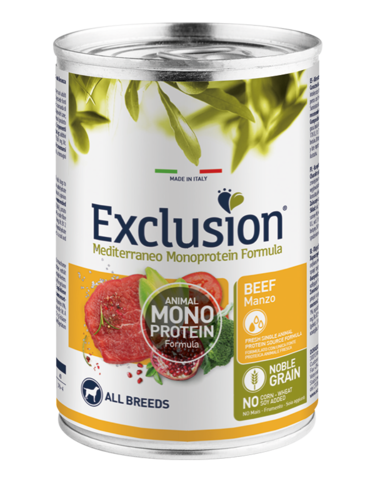 Exclusion Adult Manzo All Breeds 400 Gr