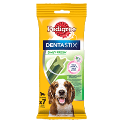 Pedigree Dentastix Fresh Medium Confezione 7 Pz  Per Cani di Media Taglia 10-25 Kg