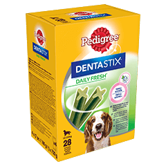 Pedigree Dentastix Fresh Medium Confezione da 28 Pz Per Cani di Taglia Media 10-25 kg