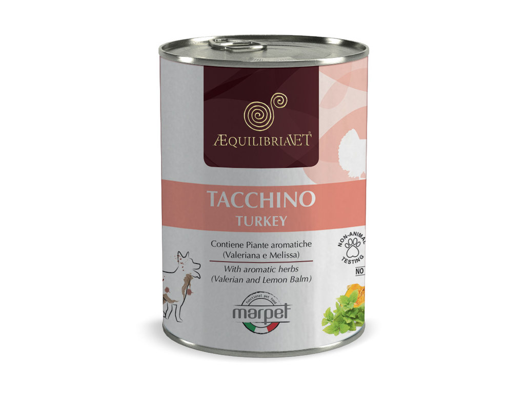 MARPET AEQUILIBRIAVET PATE' TACCHINO PER CANI BARATTOLO 400 GR